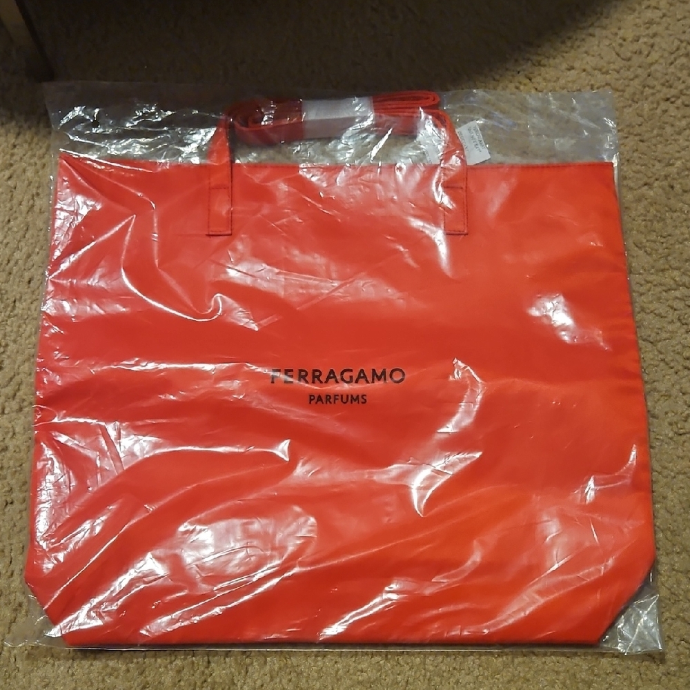 Salvatore Ferragamo Vibrant Red Parfums Tote